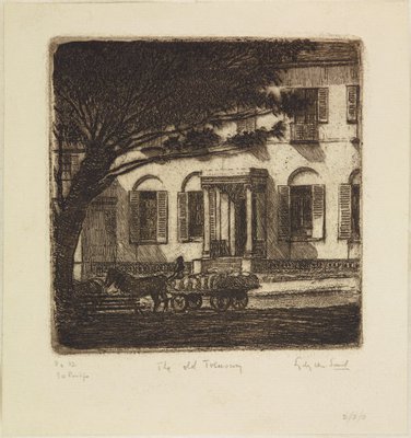 Alternate image of Old Treasury, Lang Street by Sydney Ure Smith