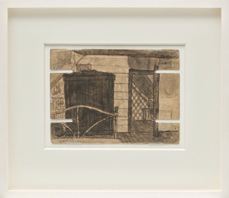 Alternate image of Untitled (bedroom, armoire/post office interior) by James Castle