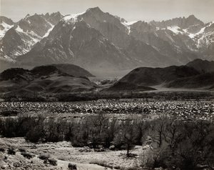 Sierra Nevada near Lone Pine, 1944 by Ansel Adams