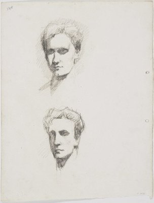 Alternate image of recto: Self portraits
verso: Self portraits by Lloyd Rees