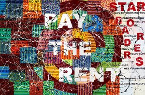 Pay the rent, 2009 by Richard Bell