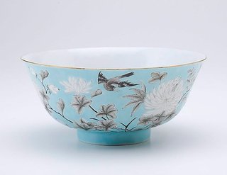 AGNSW collection Bowl with floral design 1874-1908