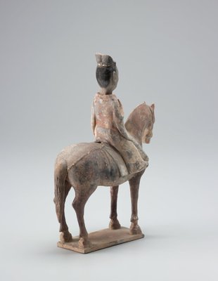 Alternate image of Model of a horse and rider by 