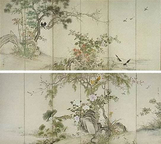 AGNSW collection Yamamoto Baiitsu Birds and flowers of the four seasons 1847