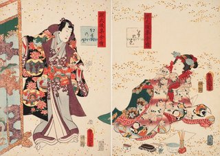 AGNSW collection Utagawa Kunisada Heart-to-heart (Chapter 9) 1857-1861