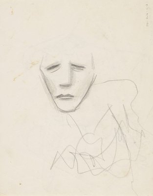 Alternate image of Recto: (Dancing figures)
Verso: (Study of a head) by Charles Blackman