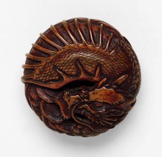 AGNSW collection 'Manju' netsuke of a dragon 19th century