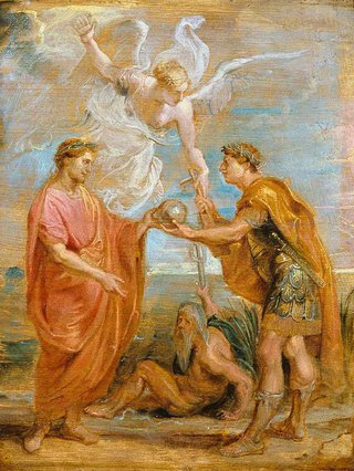 AGNSW collection Sir Peter Paul Rubens Constantius appoints Constantine as his successor 1622