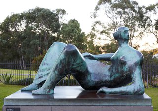 AGNSW collection Henry Spencer Moore Reclining figure: Angles 1980