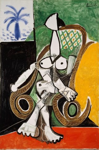 AGNSW collection Pablo Picasso Nude in a rocking chair 1956