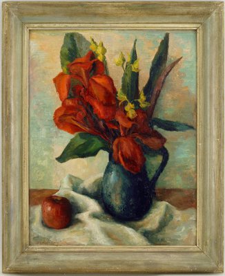 Alternate image of Red Cannas by Jean Appleton
