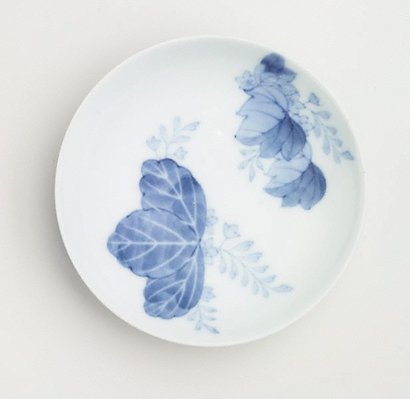 Alternate image of Set of 5 round dishes with Paulownia design by Arita ware/ Nabeshima style