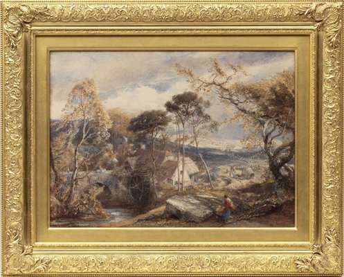 Alternate image of Landscape with watermill by Samuel Palmer