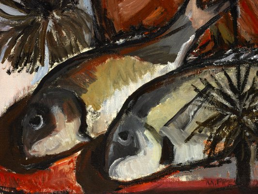 Alternate image of Fish and blackboys by Margaret Preston