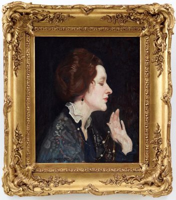Alternate image of Portrait of a lady (Thea Proctor) by George Lambert