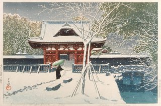 AGNSW collection Kawase Hasui Snow in Shiba Park, Tokyo 1931