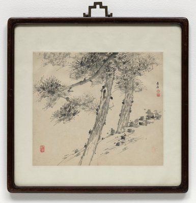 Alternate image of Two pine trees by Xu Dalun
