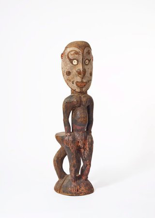 AGNSW collection Iatmul people Kaua tikit (orator's stool) early 20th century-mid 20th century