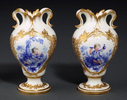 Alternate image of Pair of vases by Vincennes