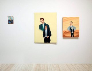 AGNSW collection Francis Alÿs Three men in cravats triptych 1995