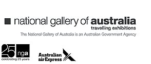 National Gallery of Australia and Australian Air Express logos
