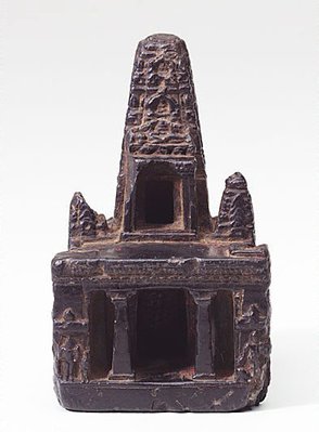 Alternate image of Model of the temple at Bodhgaya by 