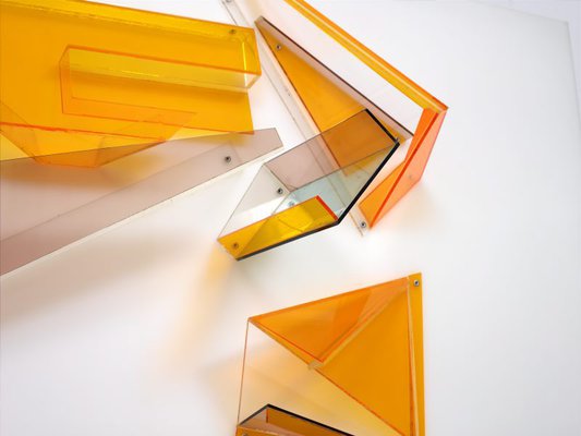 Alternate image of Plexiglass wall relief by Margo Lewers