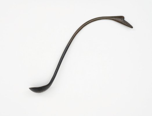 Alternate image of Ladle with handle in shape of crane's head by 