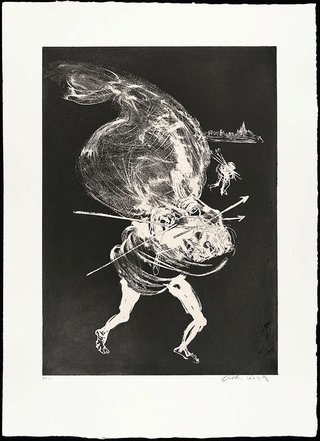 AGNSW collection Arthur Boyd Death of the unicorn I 1973-1974
