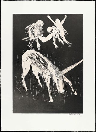 AGNSW collection Arthur Boyd Death of the unicorn II 1973-1974