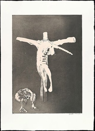 AGNSW collection Arthur Boyd Christ names His cross for the unicorn 1973-1974