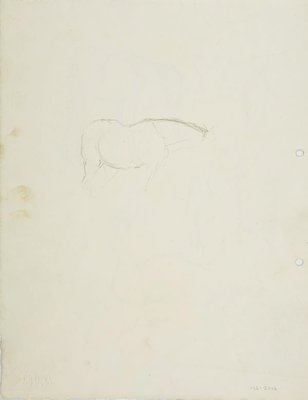 Alternate image of recto: Horse studies
verso: Sketch of horse by Lloyd Rees