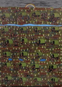 Untitled (old time landscape), 1992 by Audrey Kngwarreye, Lucky Kngwarreye