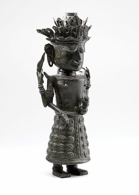 Alternate image of Figure holding ewer (God 'Dewi Uma', God of Nature) by 