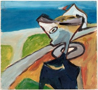 AGNSW collection Sidney Nolan On the beach 1942