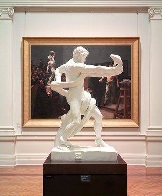 Alternate image of An athlete wrestling with a python by Frederic, Lord Leighton
