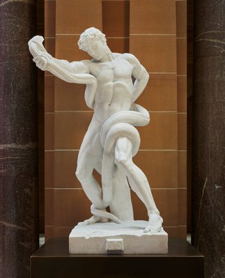 Alternate image of An athlete wrestling with a python by Frederic, Lord Leighton