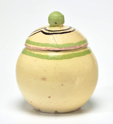 Alternate image of Confectionery jar with cubist designs by Anne Dangar