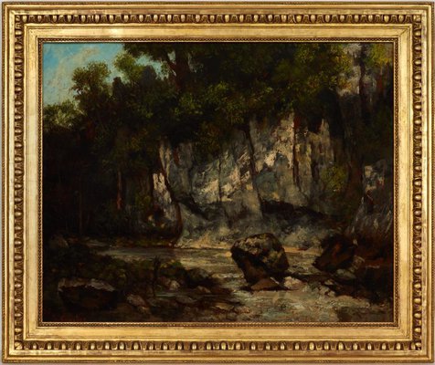 Alternate image of Landscape with stag by Gustave Courbet