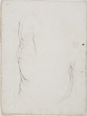 Alternate image of recto: Mother reading
verso: Outline of Venus de Milo by Lloyd Rees