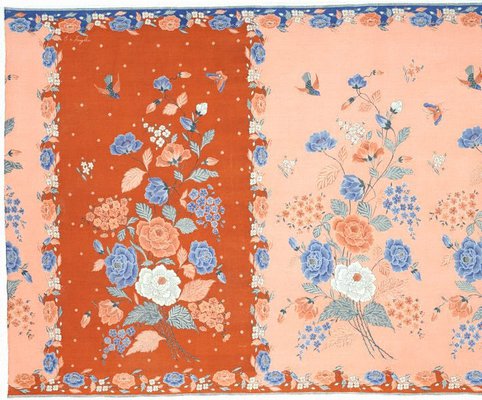 Alternate image of Skirt cloth (kain sarong) with bird and flower design by Eliza van Zuylen workshop