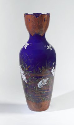 Alternate image of Stork vase by Meiji export ware, Fukagawa Porcelain Manufacturing Co., Ltd