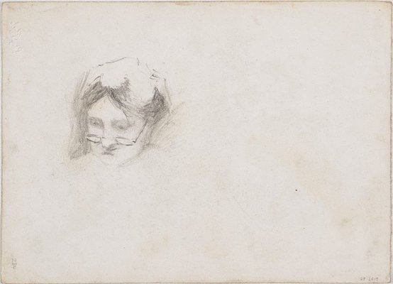 Alternate image of recto: Seated girl
verso: Head of Angèle Rees by Lloyd Rees