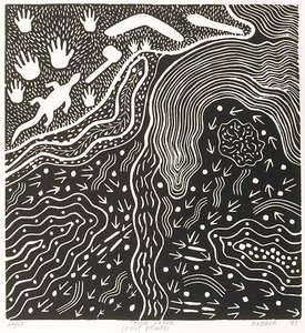 Thina Yappa (Foot prints), 1993 by Badger Bates