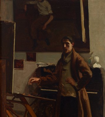 Alternate image of Self-portrait in a studio by Ambrose Patterson
