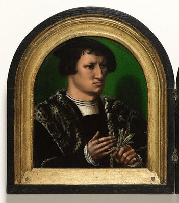 Alternate image of Portraits of Cornelius Duplicius de Scheppere and his wife Elizabeth Donche by Ambrosius Benson