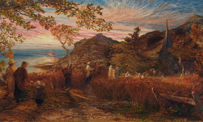 Alternate image of Going to evening church by Samuel Palmer