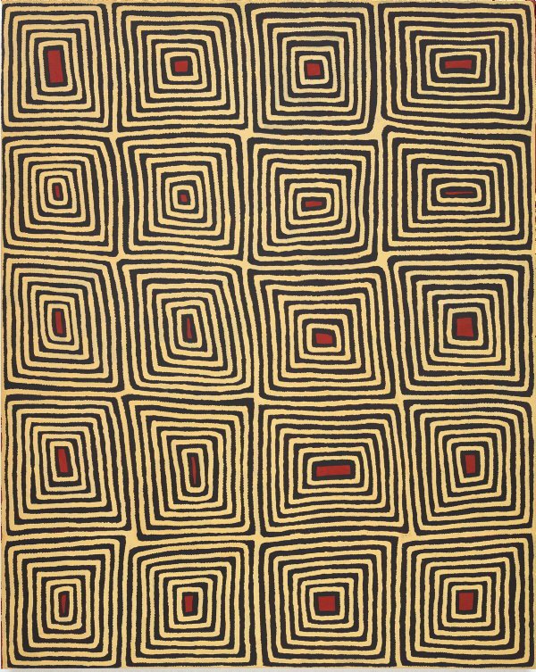 AGNSW collection Ronnie Tjampitjinpa Untitled (Tingari motifs) 1997