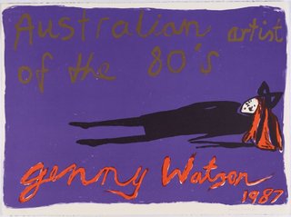 AGNSW collection Jenny Watson Australian artist of the 80s 1987