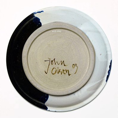 Alternate image of Ceramic plate by John Olsen, Ros Auld